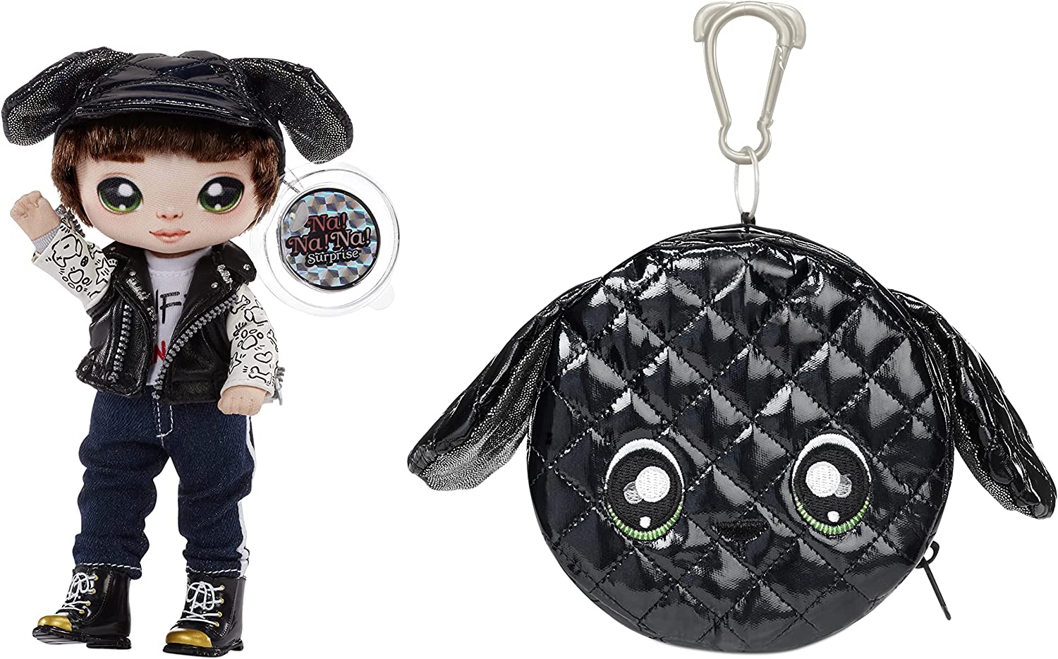 Na! Na! Na! Surprise 2-in-1 Pom Glam Maxwell Dane with Metallic Purse MGA-575139 - Image 2