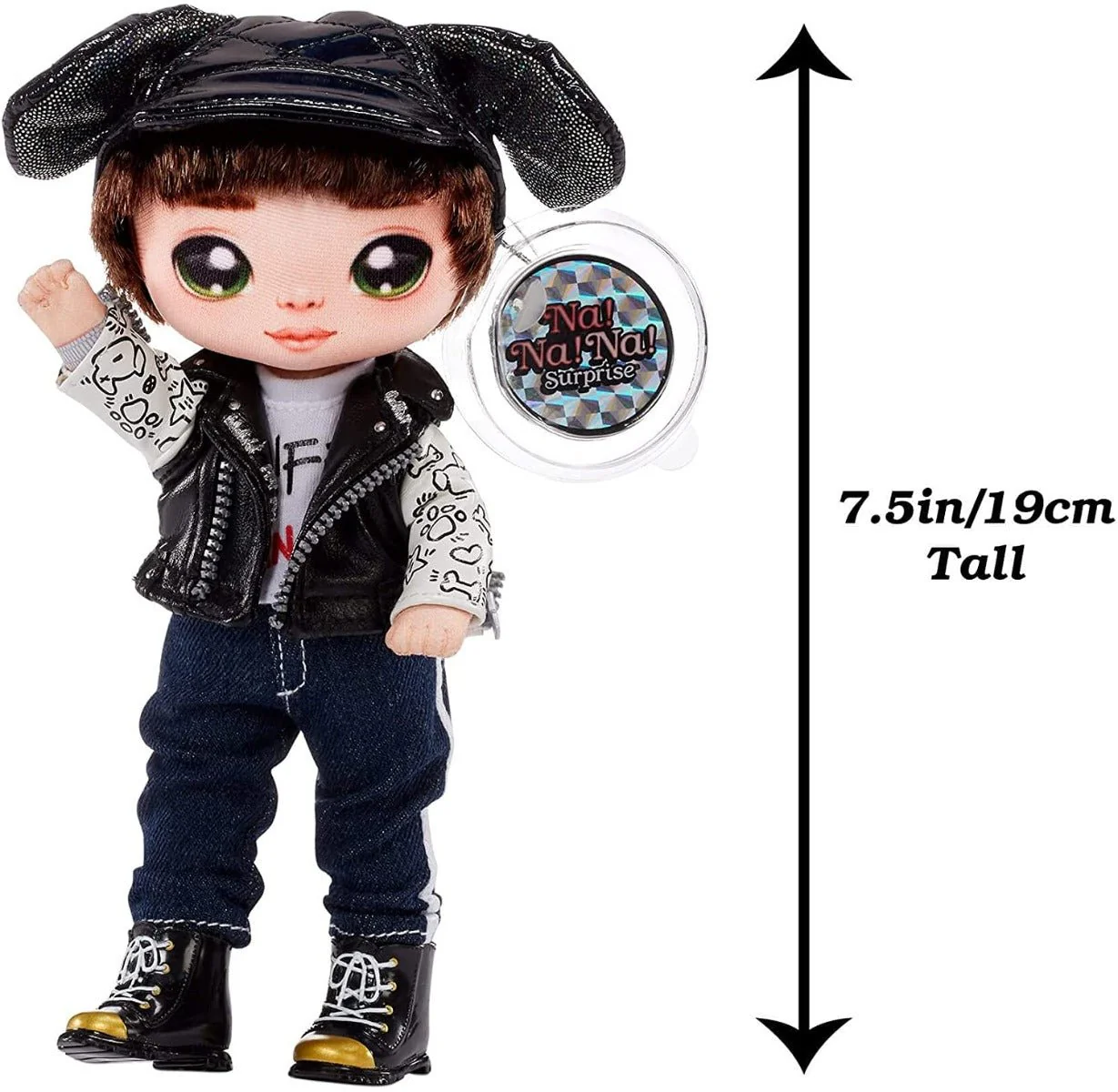 Na! Na! Na! Surprise 2-in-1 Pom Glam Maxwell Dane with Metallic Purse MGA-575139 - Image 3