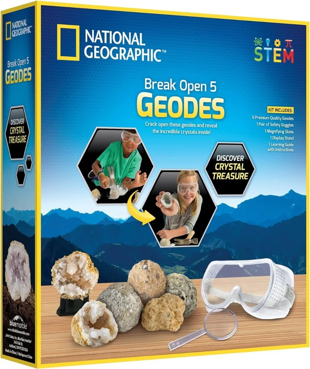 National Geographic Break Open 5 Geodes Kit RTNGGEO5