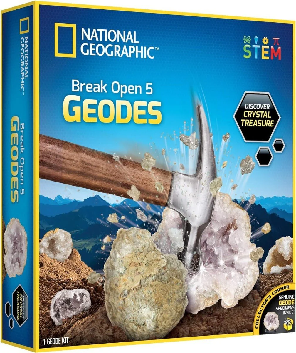 National Geographic Break Open 5 Geodes Kit RTNGGEO5 - Image 4