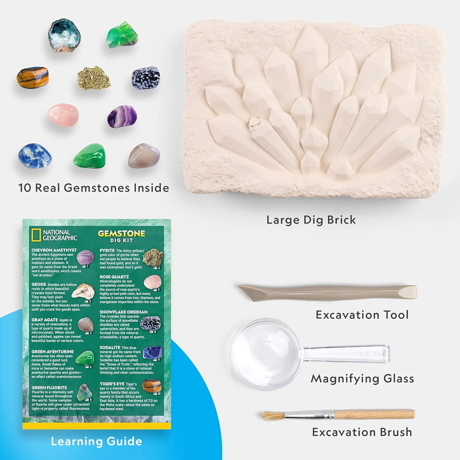 National Geographic Mega Gemstone Dig Kit RTNGGEMINT - Image 4
