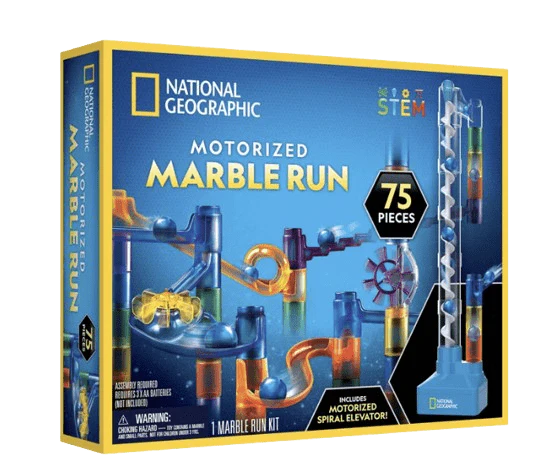National Geographic Motorized Marble Run 75-Pcs Set RTMR75