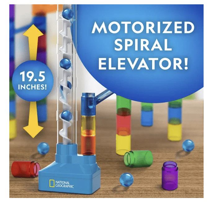 National Geographic Motorized Marble Run 75-Pcs Set RTMR75 - Image 5