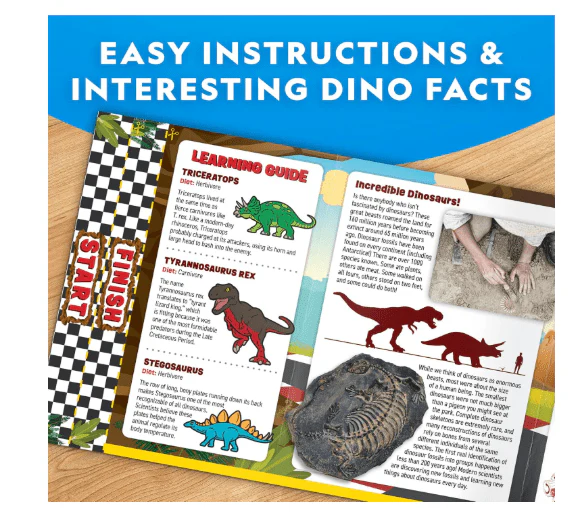 National Geographic Paint Your Own Dino Race Cars RTDINOCAR - Image 5