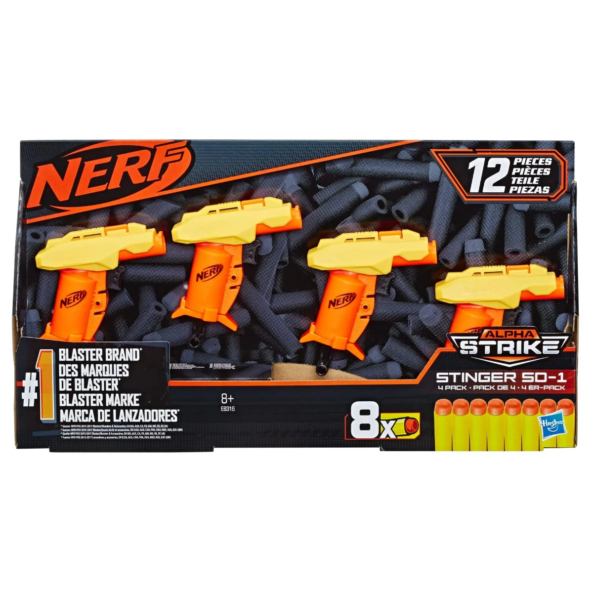 Nerf Alpha strike Stinger SD-1 4 Pack E8316
