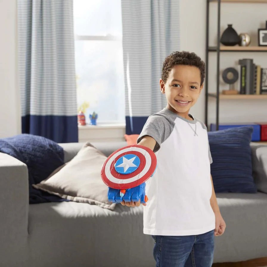 Nerf Avengers Mech Strike Captain America Strikeshot Shield