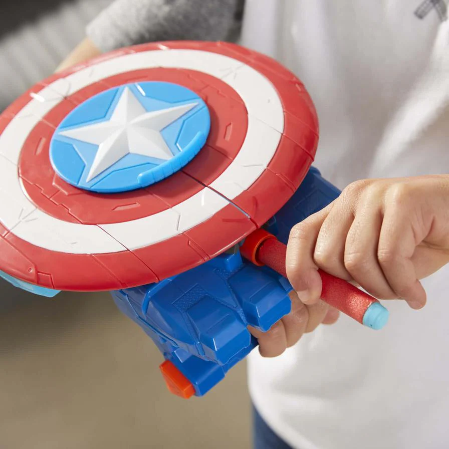Nerf Avengers Mech Strike Captain America Strikeshot Shield - Image 3