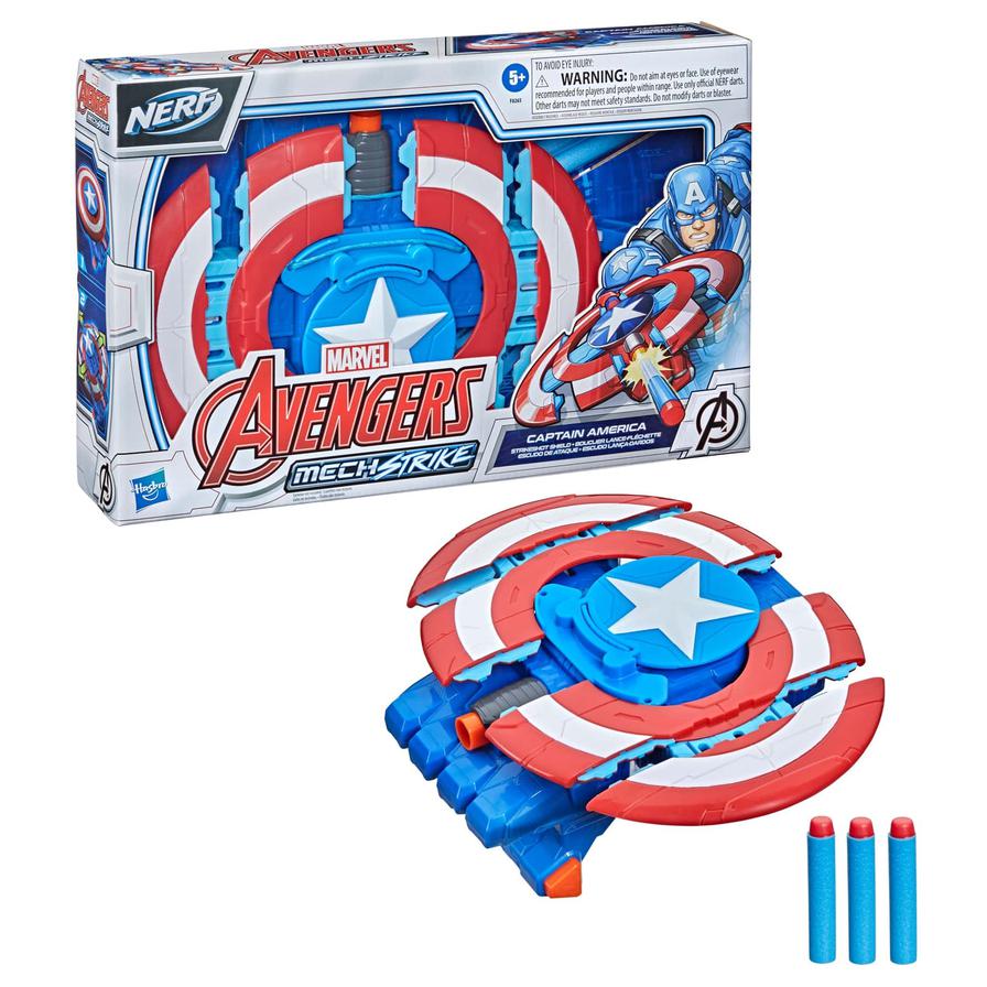 Nerf Avengers Mech Strike Captain America Strikeshot Shield - Image 4