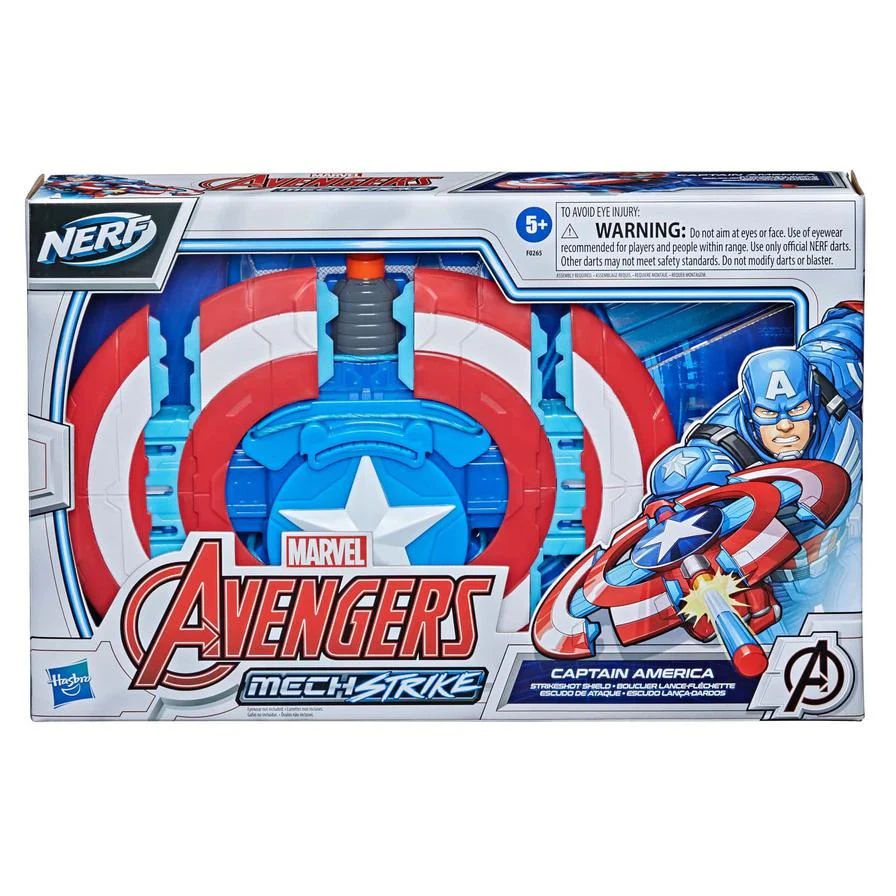 Nerf Avengers Mech Strike Captain America Strikeshot Shield - Image 5