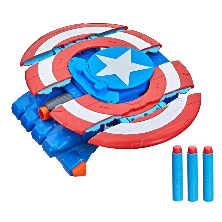 Nerf Avengers Mech Strike Captain America Strikeshot Shield - Image 6