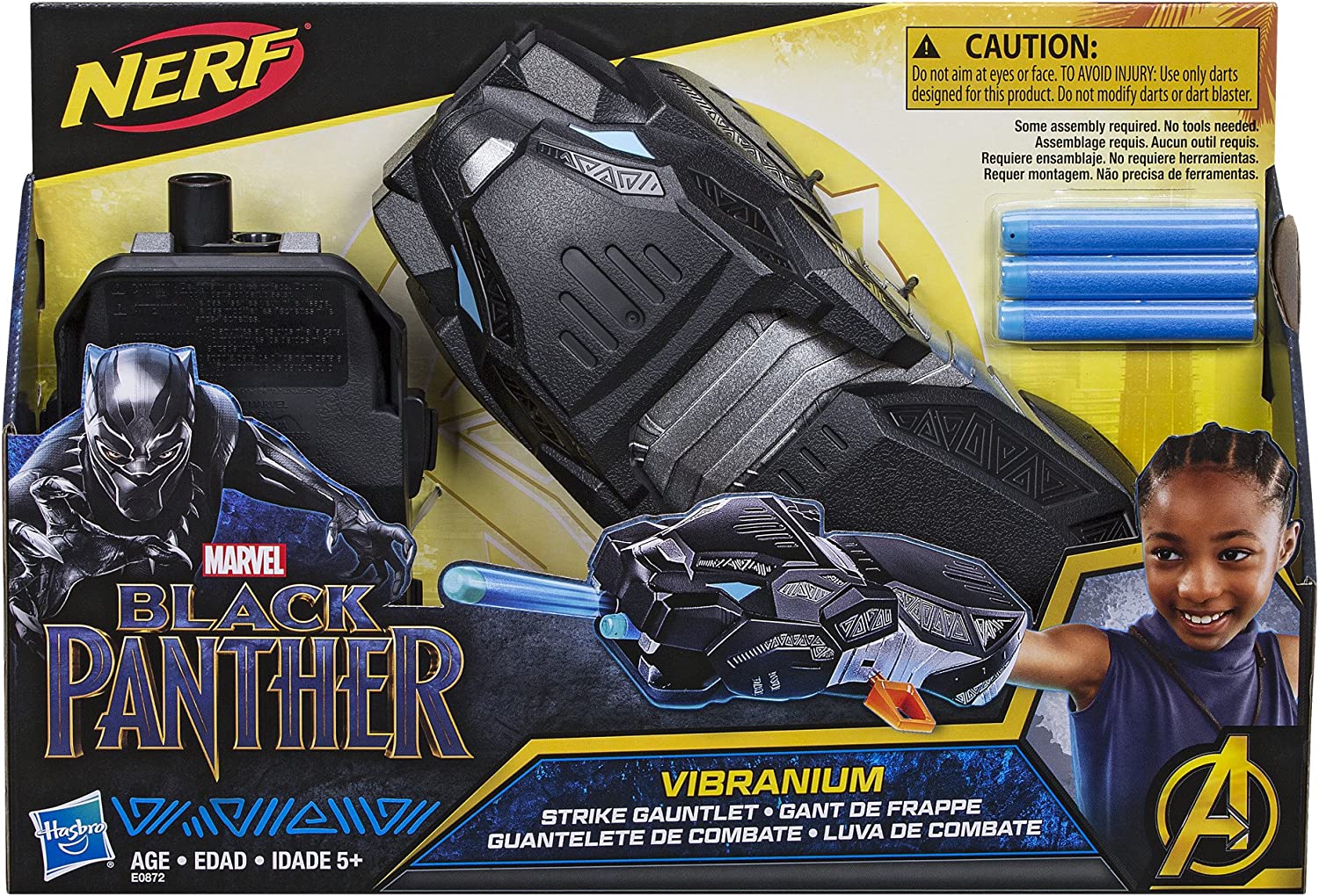 Nerf Black Panther Vibranium Strike Gauntlet E0872
