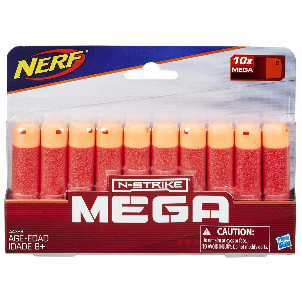 Nerf Official 10 Dart Mega Refill Pack for Nerf N-Strike Mega AccuStrike Toy Blasters - Image 2