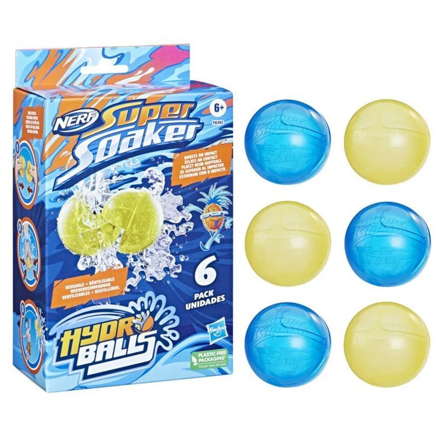 Nerf Super Soaker Hydro Balls 6pk F6393