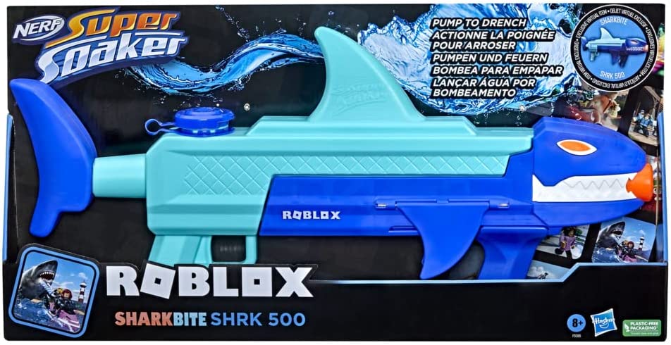 Nerf Super Soaker Roblox Sharkbite: Shrk 500 Water Blaster F5086