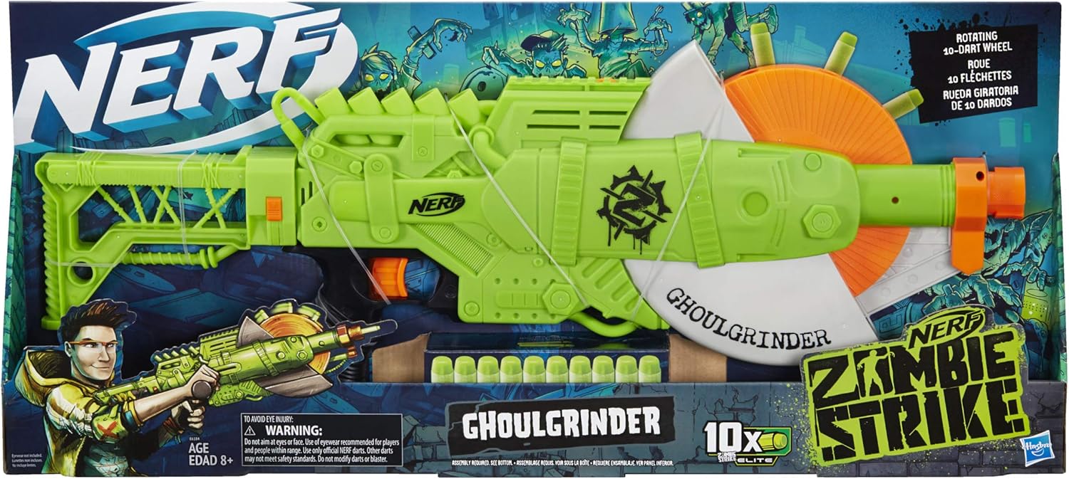 Nerf Zombie Strike Ghoulgrinder Blaster E6184 - Image 2
