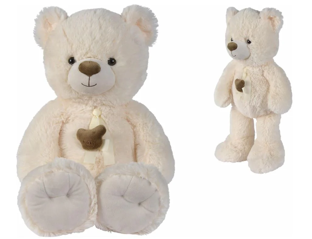 Nicotoy Ribbon Head Bear - Creme 55cm
