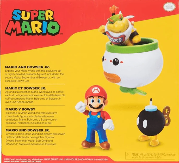 Nintendo 2-Pack Mario & Bowser Jr. Clown Car 2.5inch 41031 - Image 3