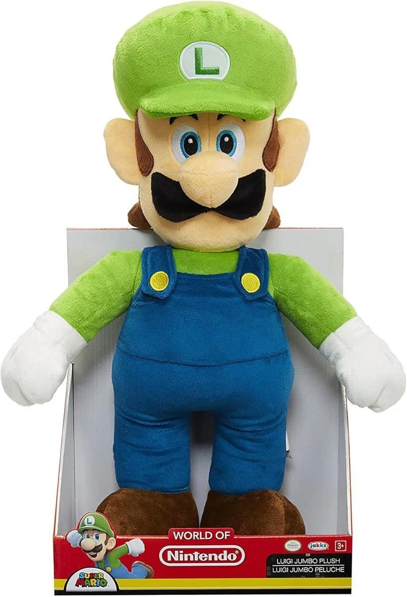 Nintendo Jumbo Basic Plush Luigi 64457 - Image 3