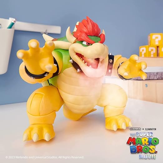 Nintendo Super Mario Movie Fire Breathing Bowser Action Figure 7inch 42312 - Image 2