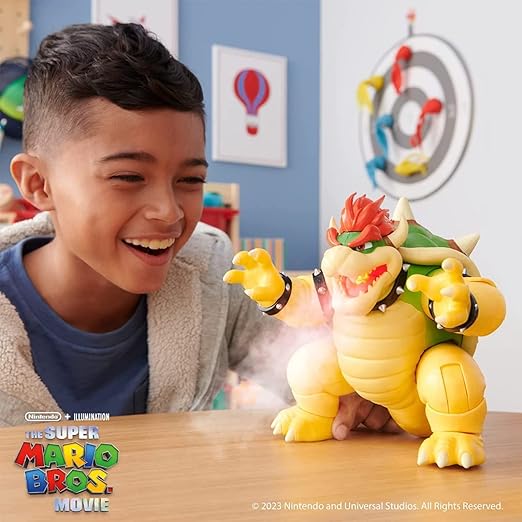 Nintendo Super Mario Movie Fire Breathing Bowser Action Figure 7inch 42312 - Image 3