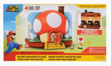 Nintendo Super Mario Toad House Playset Deluxe 2.5in 41367 - Image 2