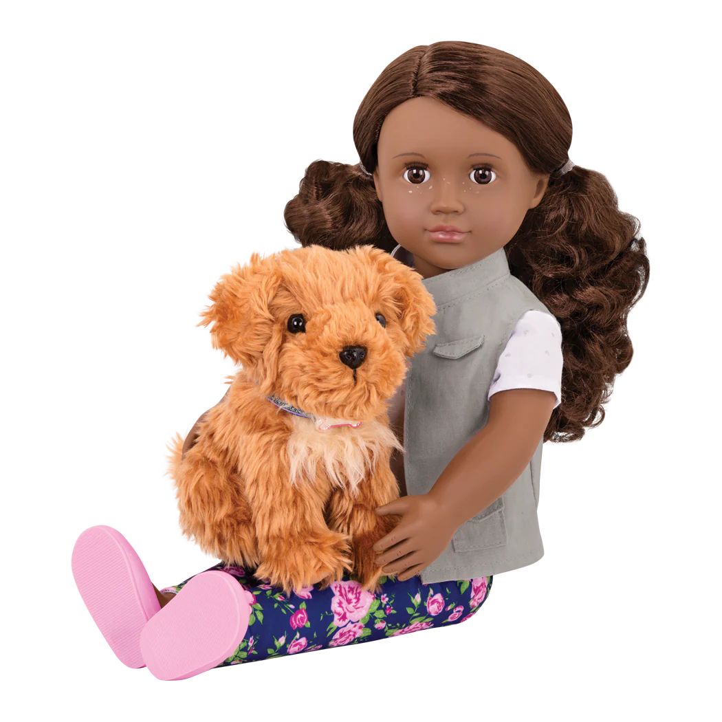 Our Generation 18-inch Doll & Pet Set Malia with Plush Dog Poodle - Image 2