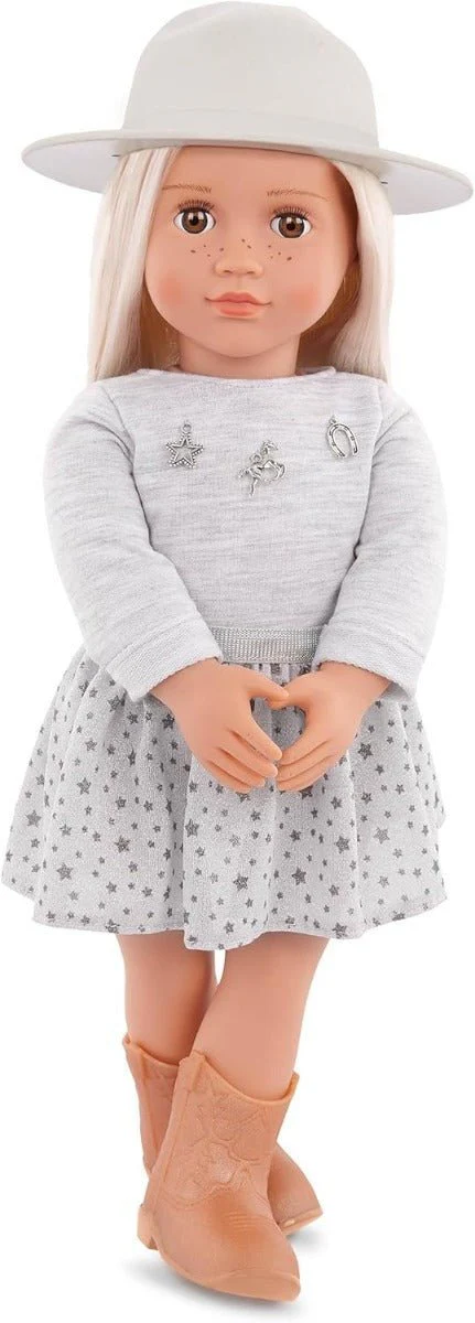Our Generation Abigale Doll With Pleated Skirt And Hat - Image 4