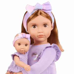 Our Generation Big/Little Sister Dolls With Baby Acc BD31726Z - Image 2