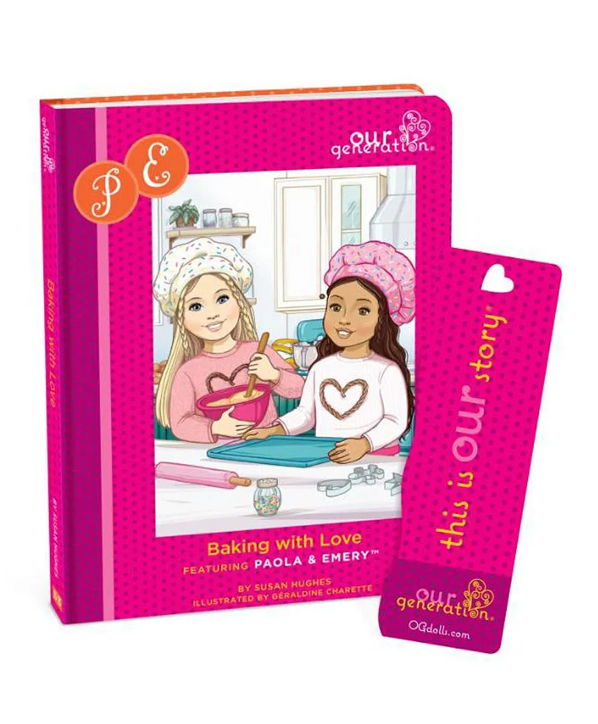 Our Generation Deluxe Baking Doll with Book, Paola BD31731AZ - Image 3