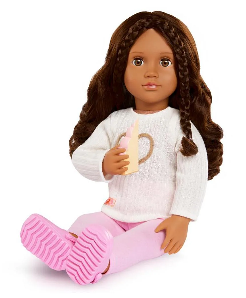 Our Generation Deluxe Baking Doll with Book, Paola BD31731AZ - Image 5