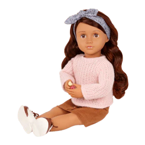 Our Generation Deluxe Chocolate Doll With Book, Coco BD31423Z - Image 6