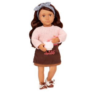 Our Generation Deluxe Chocolate Doll With Book, Coco BD31423Z - Image 7