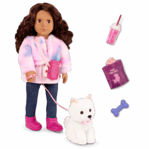 Our Generation Doll & Pomeranian Pup With Accs, Ines & Jojo BD31737Z