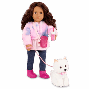 Our Generation Doll & Pomeranian Pup With Accs, Ines & Jojo BD31737Z - Image 2