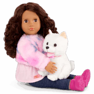 Our Generation Doll & Pomeranian Pup With Accs, Ines & Jojo BD31737Z - Image 4