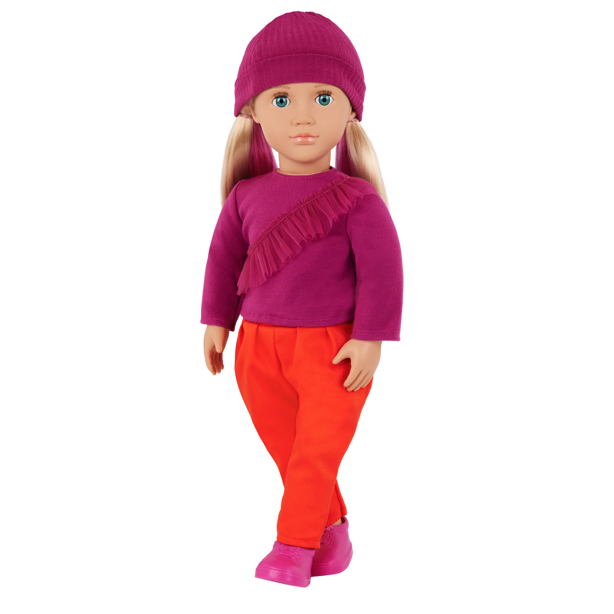 Our Generation Doll With Color Block Outfit Shay BD31554Z - Image 3