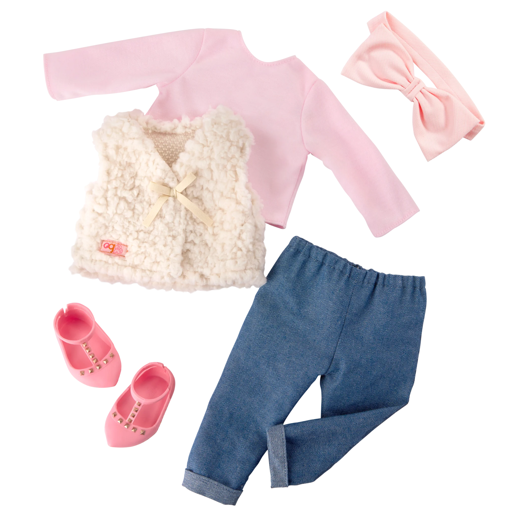 Our Generation Doll With Glam Fur Vest Emmie BD31705Z - Image 2