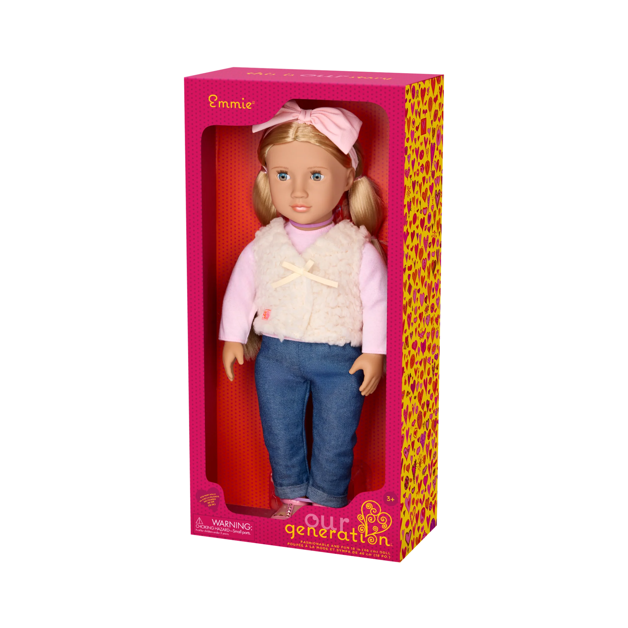 Our Generation Doll With Glam Fur Vest Emmie BD31705Z - Image 3
