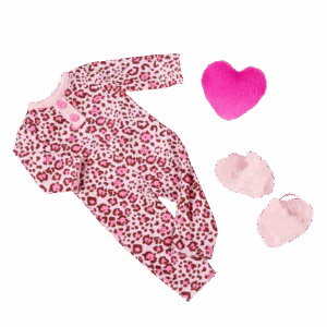 Our Generation Doll With Leopard Pajama & Heart Pillow, Gracia BD31739Z - Image 3