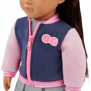 Our Generation Doll With School Outfit And Bomber Jacket BD31741Z - Image 3