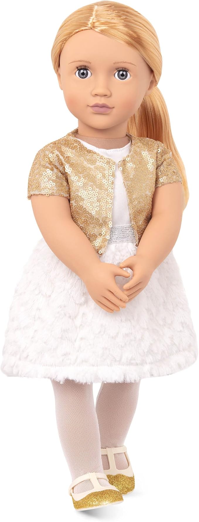 Our Generation Holiday Doll With Sequin Dress BD31717Z - Image 2
