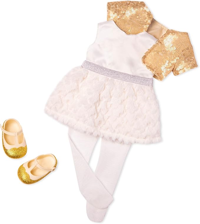 Our Generation Holiday Doll With Sequin Dress BD31717Z - Image 3