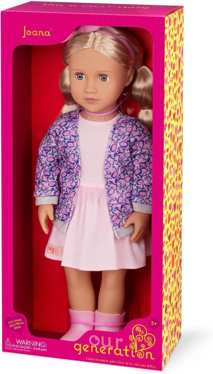 Our Generation Joana Doll With Leopard Print Cardigan - Image 2