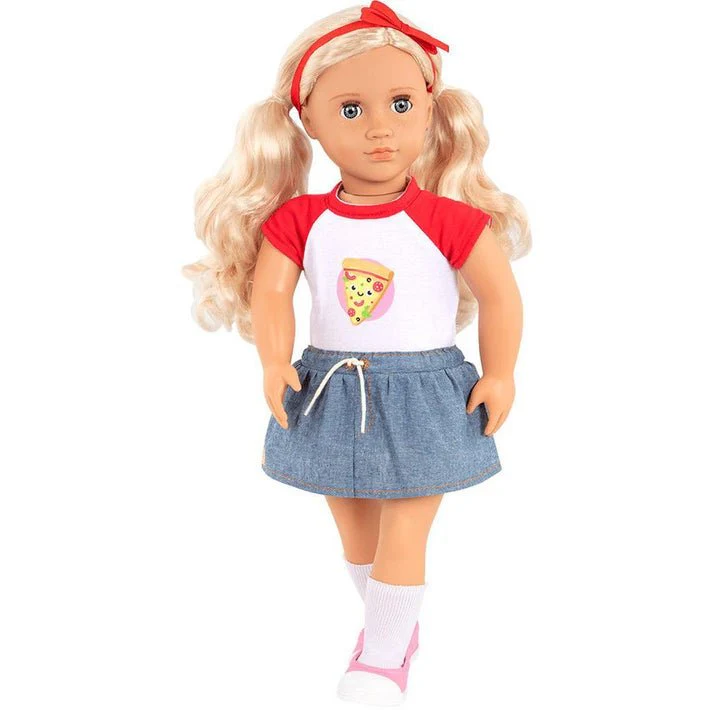 Our Generation Jolene Doll with Pizza Print Top BD31268Z