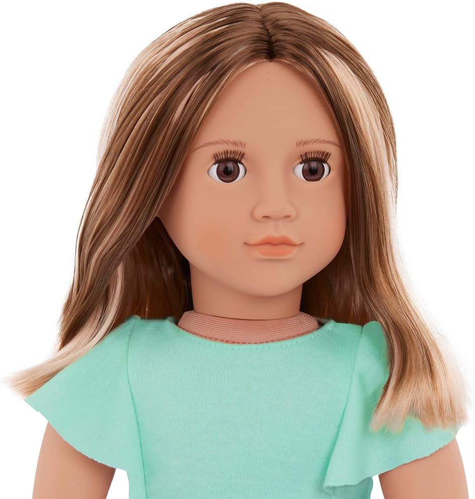 Our Generation Lisa Doll With Denim And Tulle Skirt Outfit - Image 4