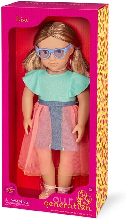 Our Generation Lisa Doll With Denim And Tulle Skirt Outfit - Image 7
