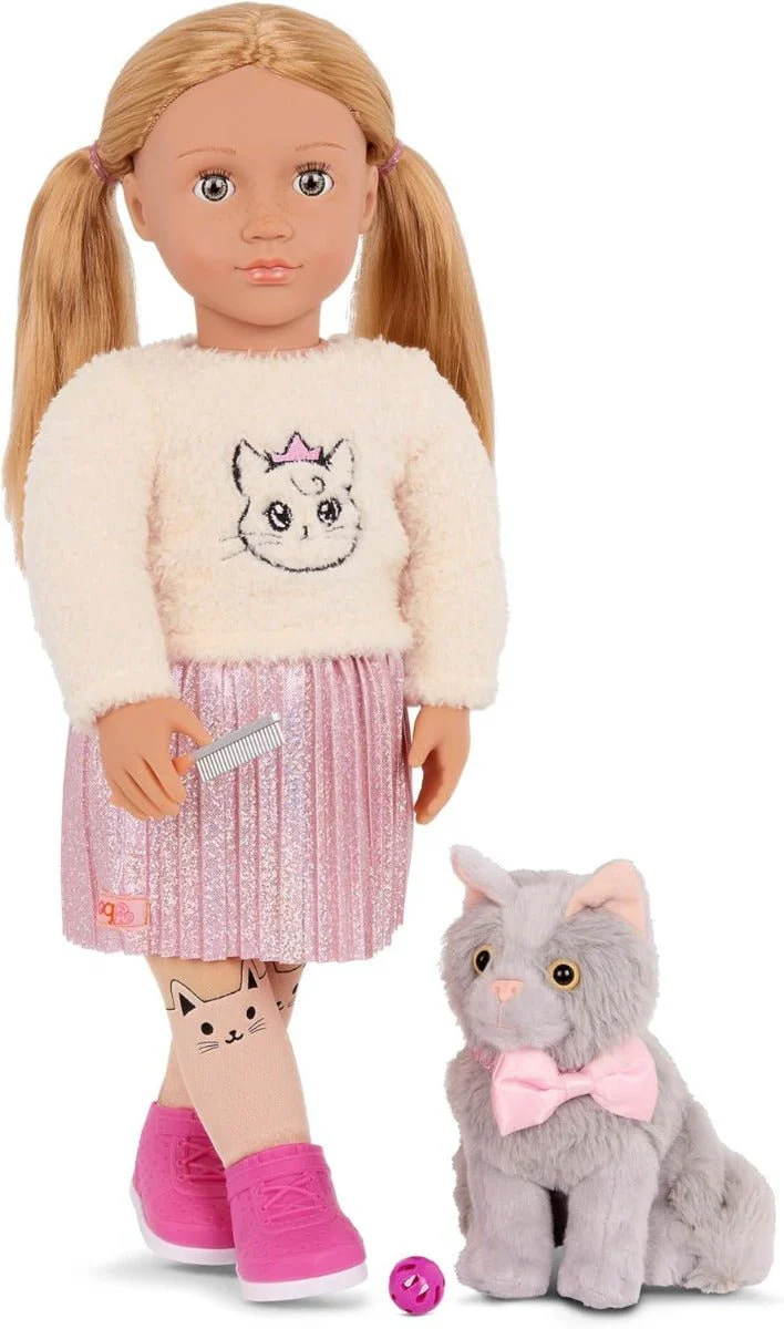 Our Generation Sheela And Sammy Doll With Pet Kitten - Image 3