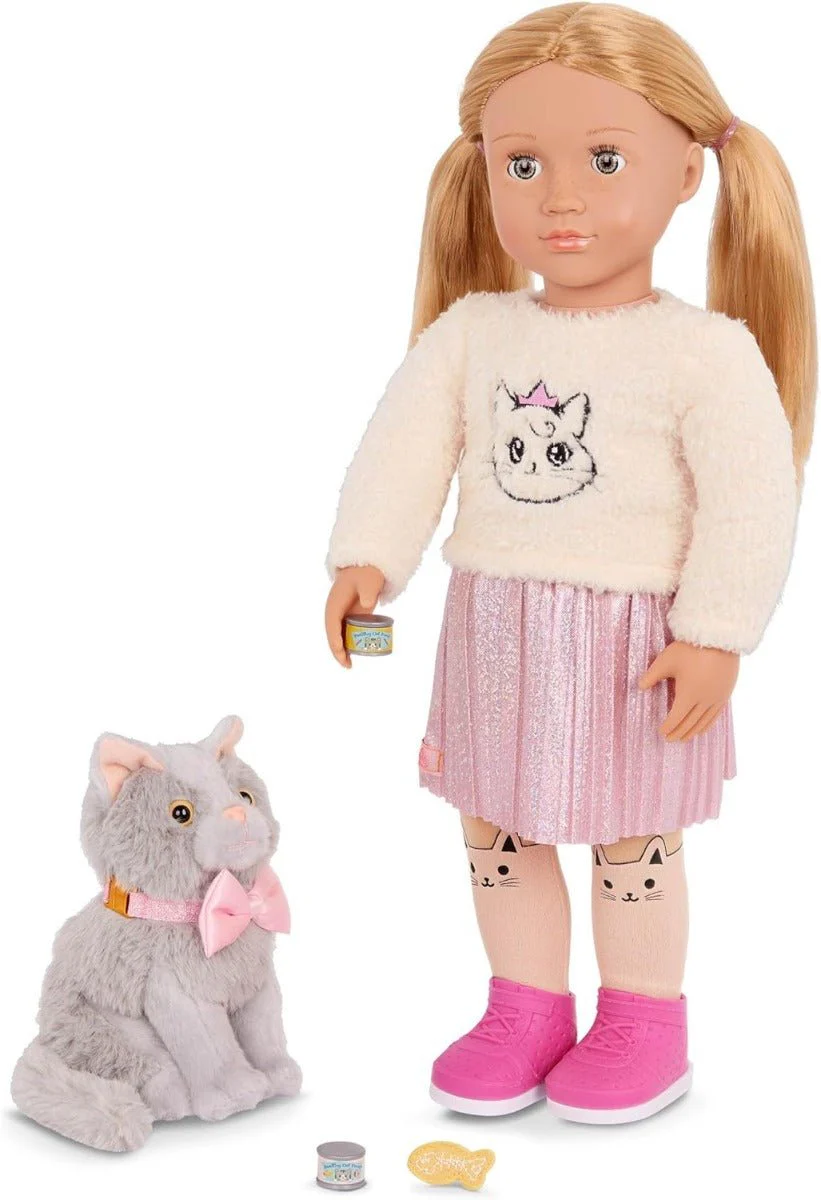 Our Generation Sheela And Sammy Doll With Pet Kitten - Image 4
