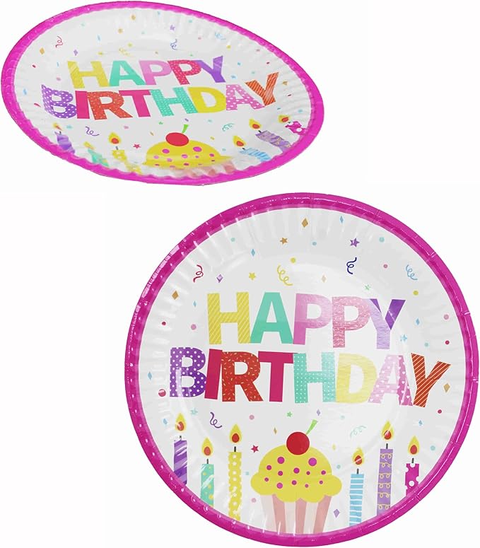 Paper Plate 300-Gsm Happy Birthday 7-Inch 6-Pcs 0835011 - Image 3