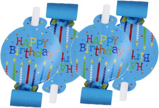 Party Blowout With Card 6-Pcs 0829003